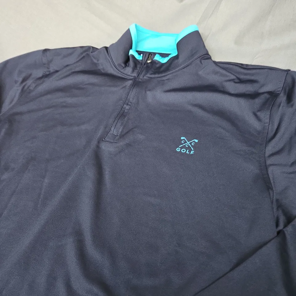 CREW CLOTHING COMPANY GOLF 1/4 ZIP SHIRT SIZE M