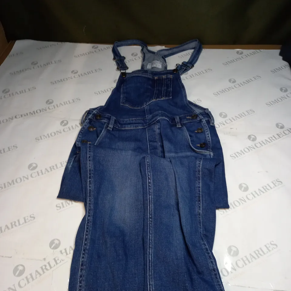 BLUE DENIM DUNGAREES SIZE 10 