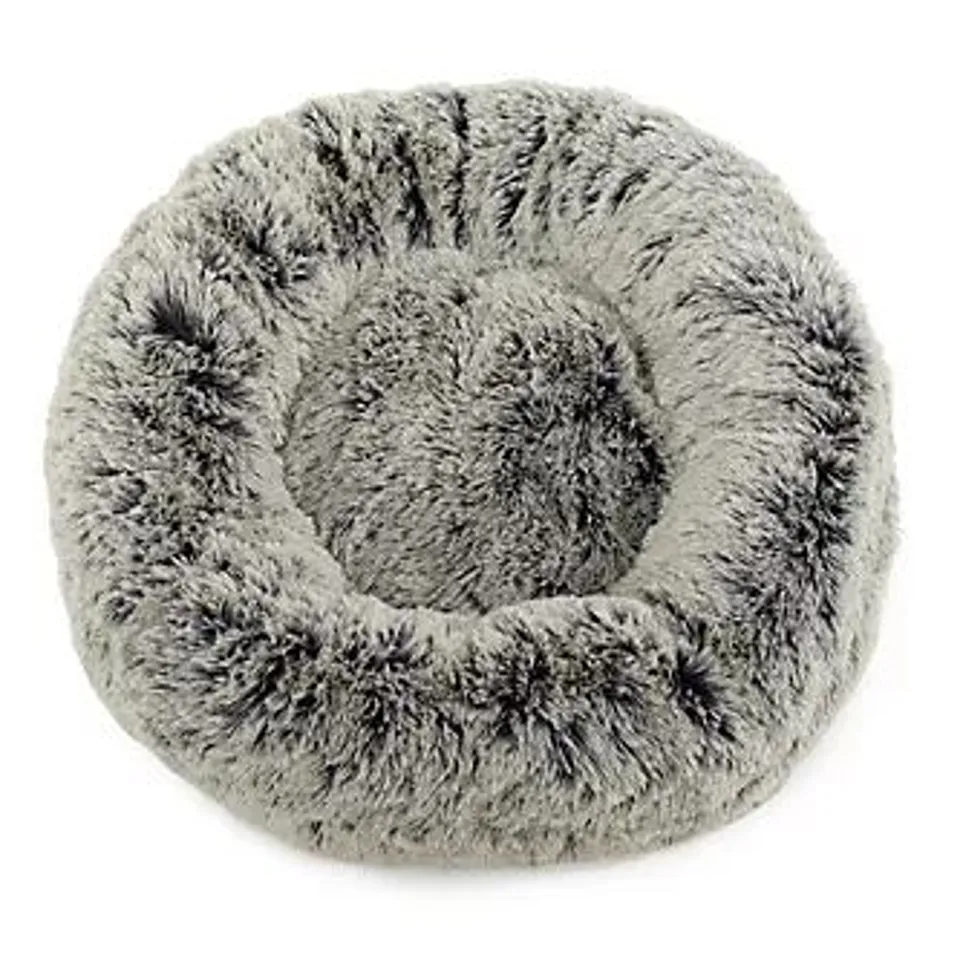 COZEE PAWS FLUFFY ROUND PET BED WITH ODOUROLOGY