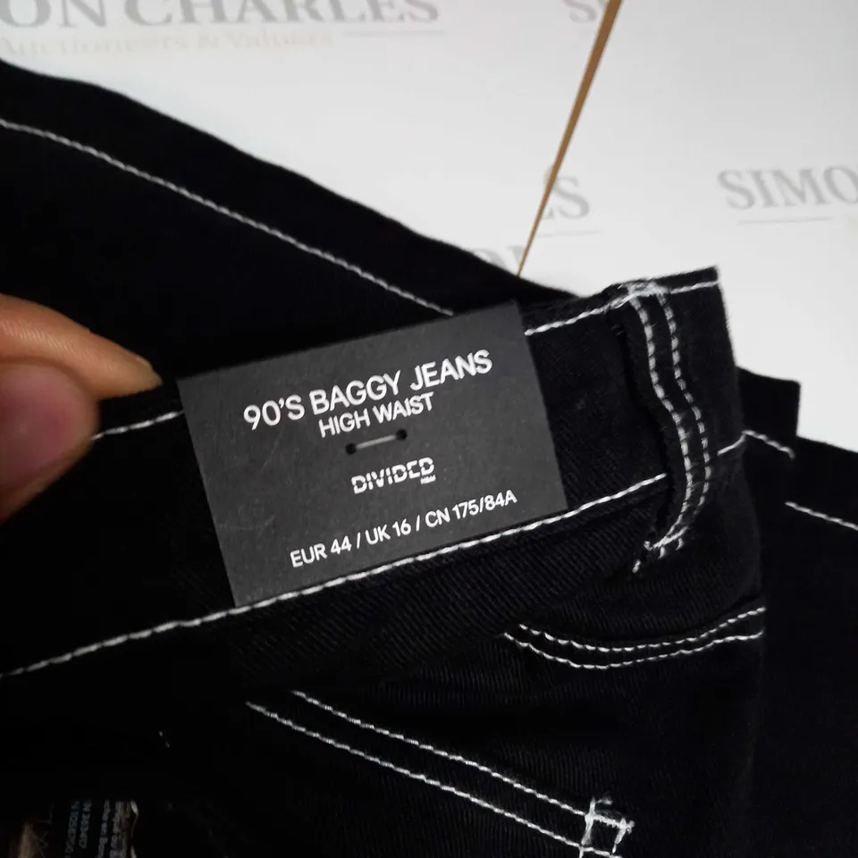H&M 90'S BAGGY JEANS HIGH WAISTED  - 16UK 