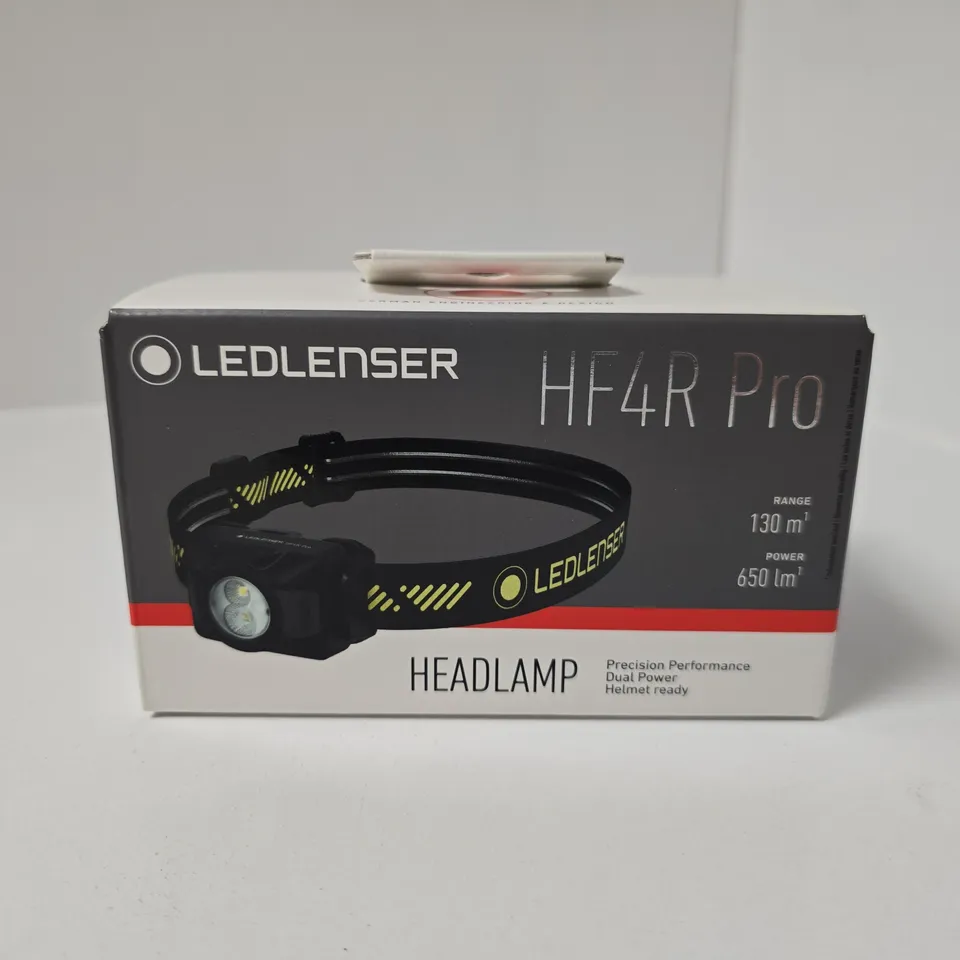 BOXED LEDLENSER HF4R PRO HEADLAMP IN BLACK
