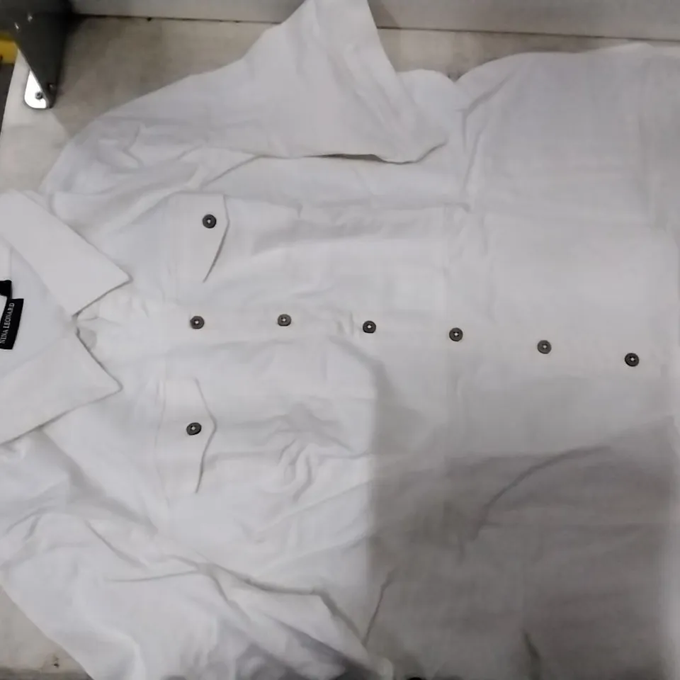 BOX CONTAINING NINA LEONARD  WHITE DENIM DRESS SIZE  4XL , 10 PCS 