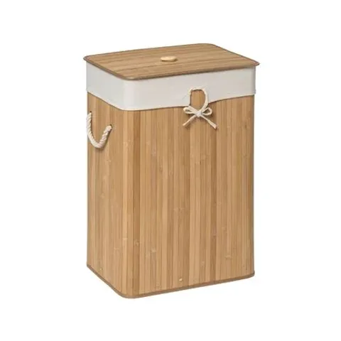 BAMBOO LAUNDRY BIN WITH HANDLES