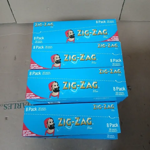 11 ZIG-ZAG BLUE 8 PACKS PAPERS 