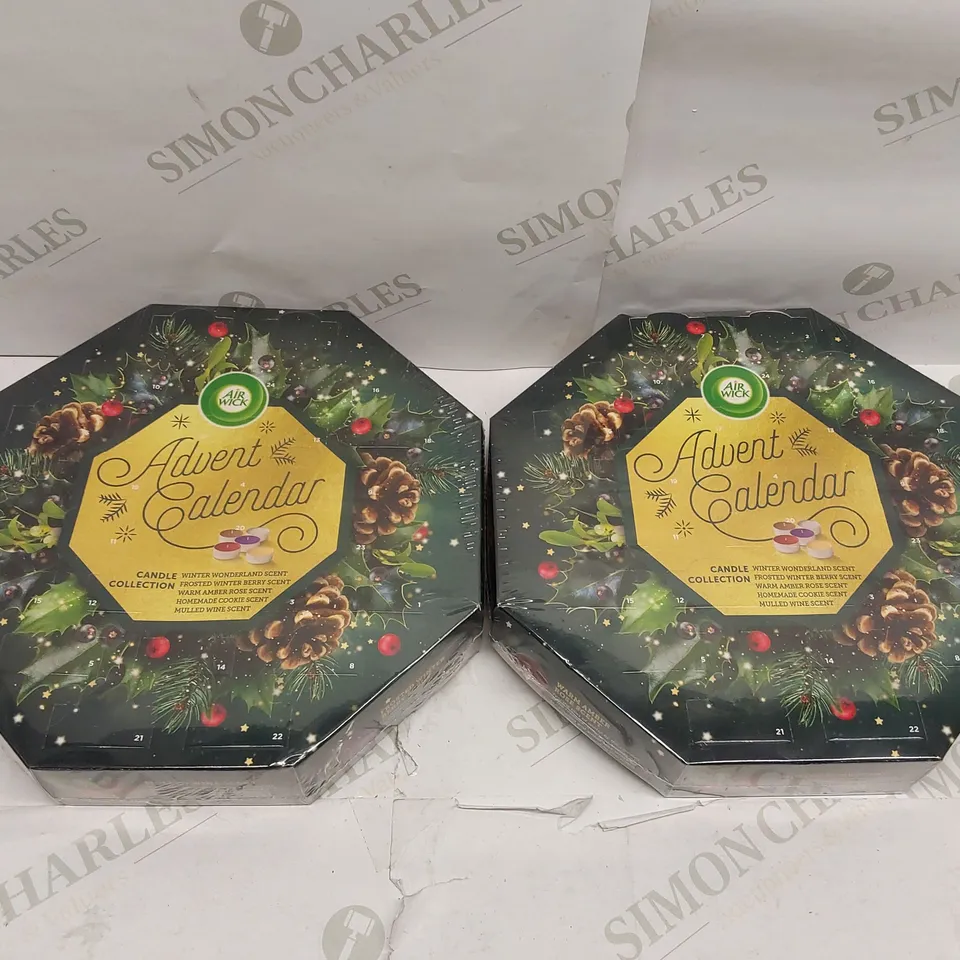 BOX OF 2X BRAND NEW AIRWICK SCENTED TEALIGHTS ADVENT CALANDERS