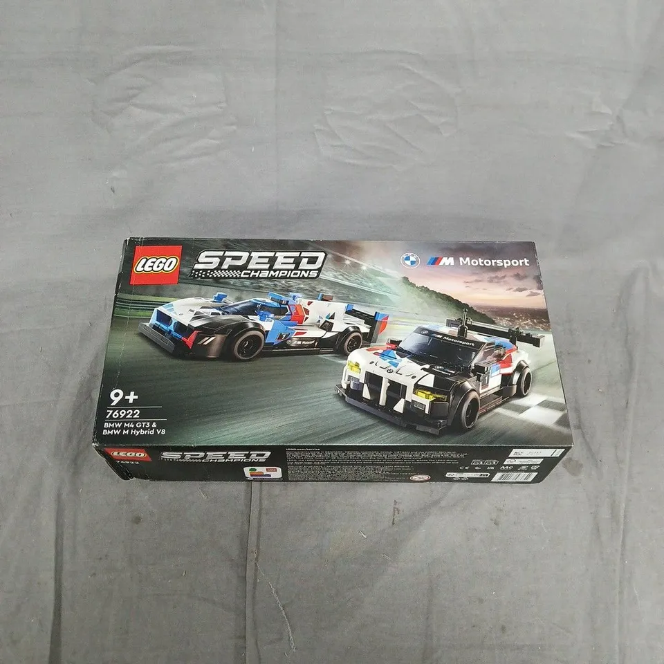 LEGO SPEED CHAMPIONS 76922 BMW M4 GT3 & BMW M HYBRID V8 SET (BOXED)