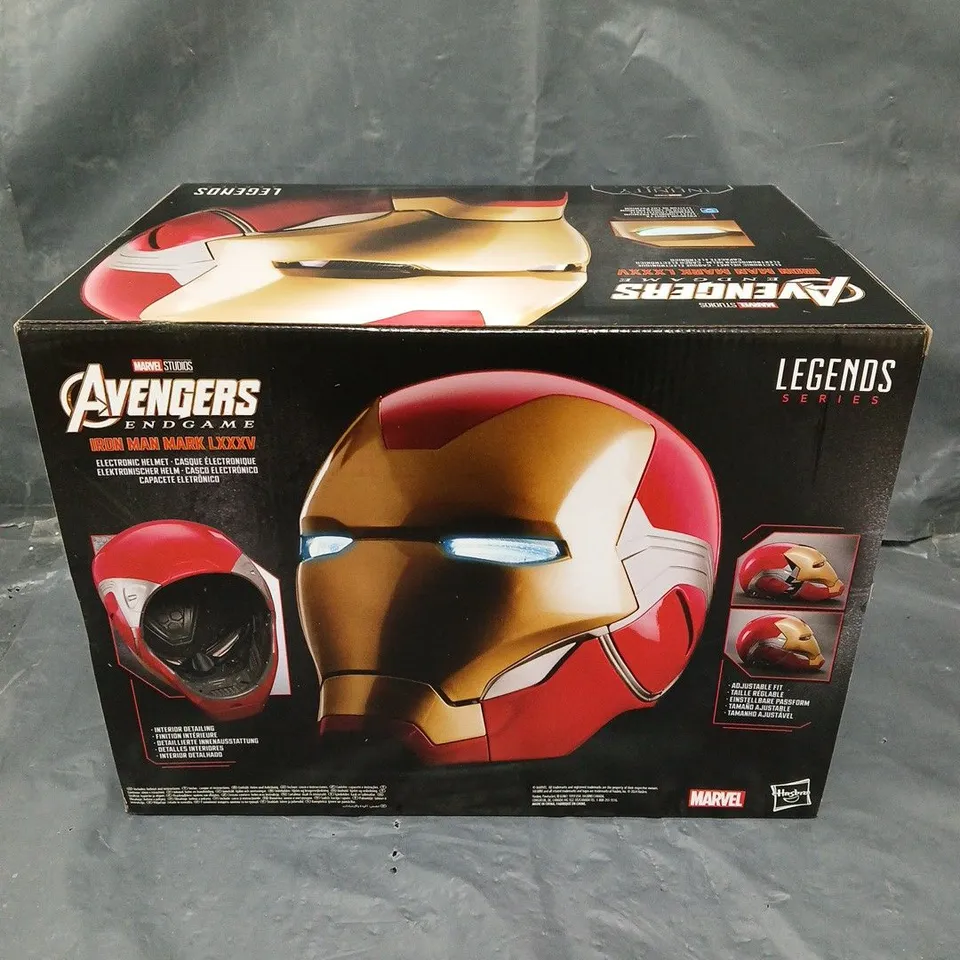 BOXED SEALED AVENGERS ENDGAME IRON MAN MARK LXXXV ELECTRONIC HELMET 