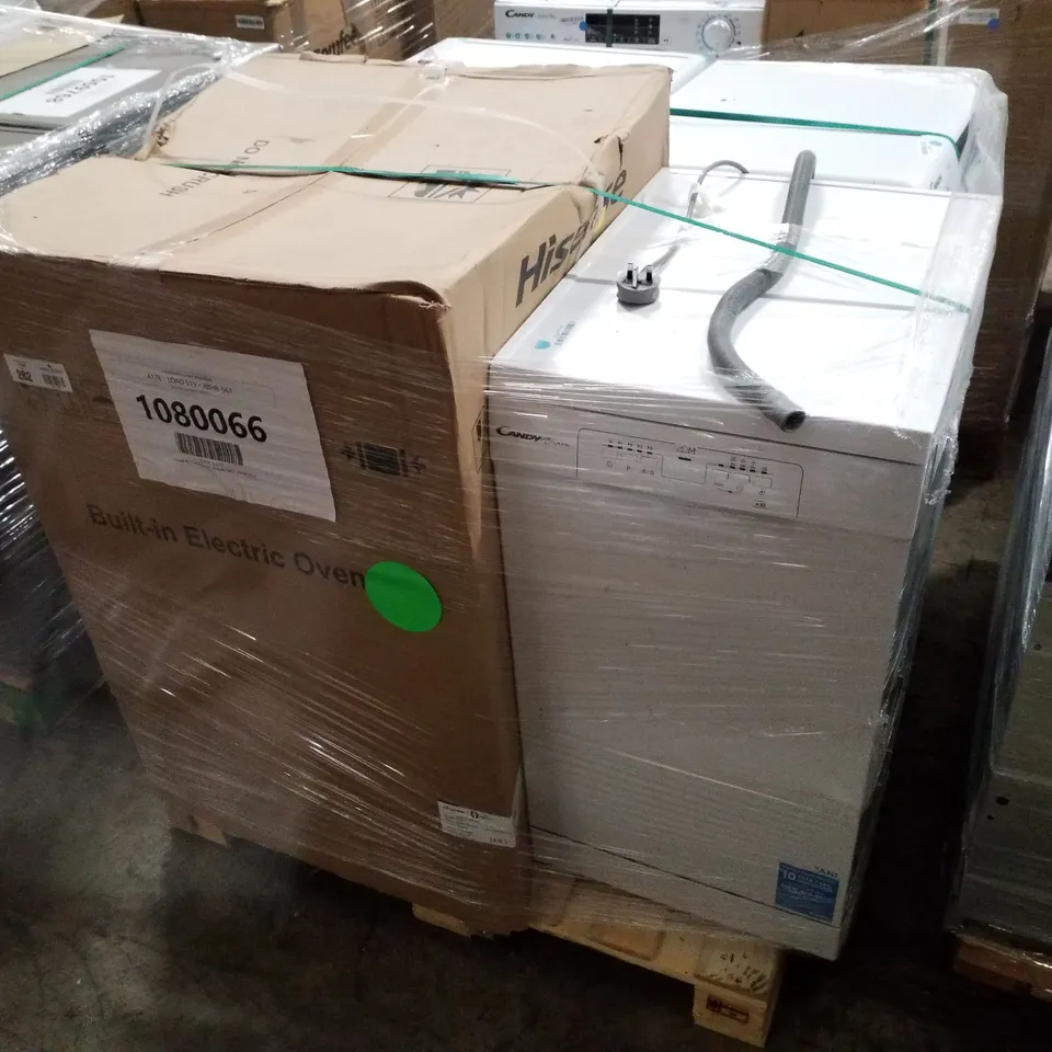 PALLET OF APPROXIMATELY 4 UNPROCESSED RAW RETURN WHITE GOODS TO INCLUDE;