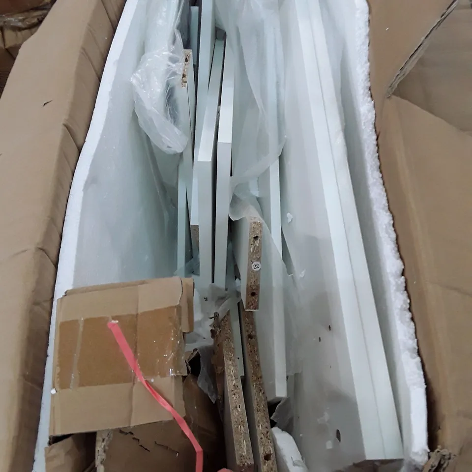 BOXED WHITE VANITY UNIT WITH STOOL (ONLY BOX 2 OF 2)