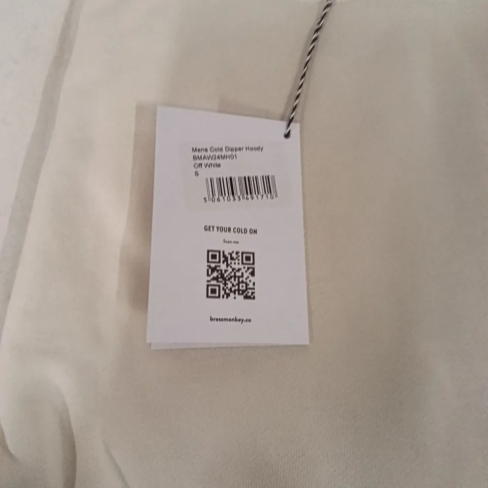 BOX OF BRASS MONKEY HOODIES - OFF WHITE SIZE SMALL APPROXIMATELY 2