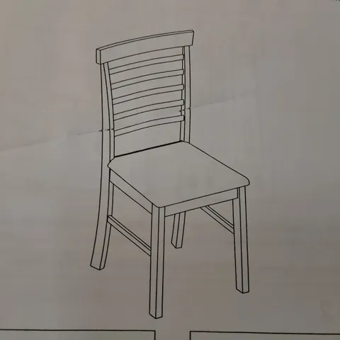 BOXED PAIR OF HANOVER DINING CHAIRS IN LIGHT OAK - 1 BOX