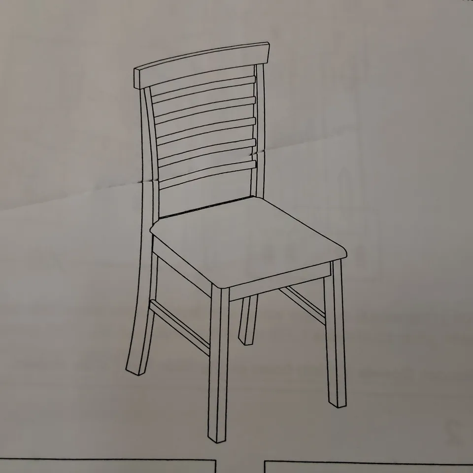 BOXED PAIR OF HANOVER DINING CHAIRS IN LIGHT OAK - 1 BOX