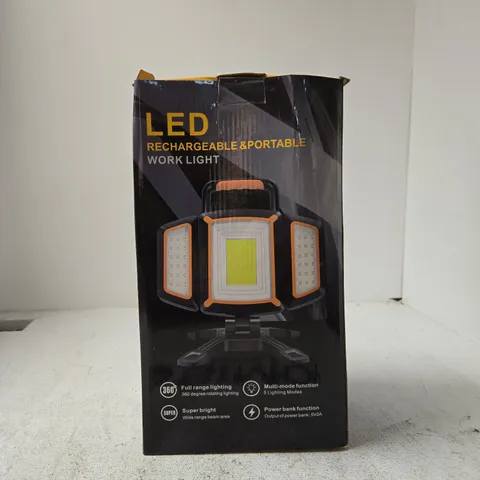LED RECHARGEABLE AND PORTABLE WORK LIGHT BOXED