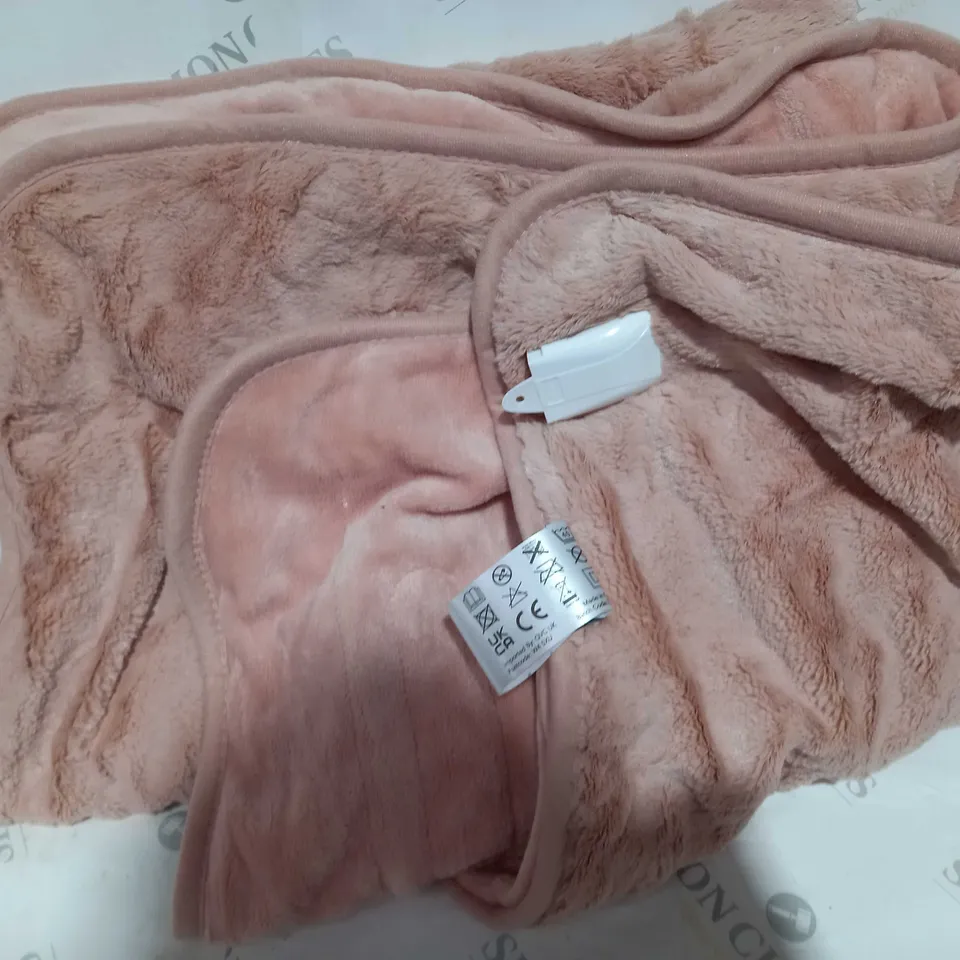 COZEE HOME HEATED BLANKET IN PINK