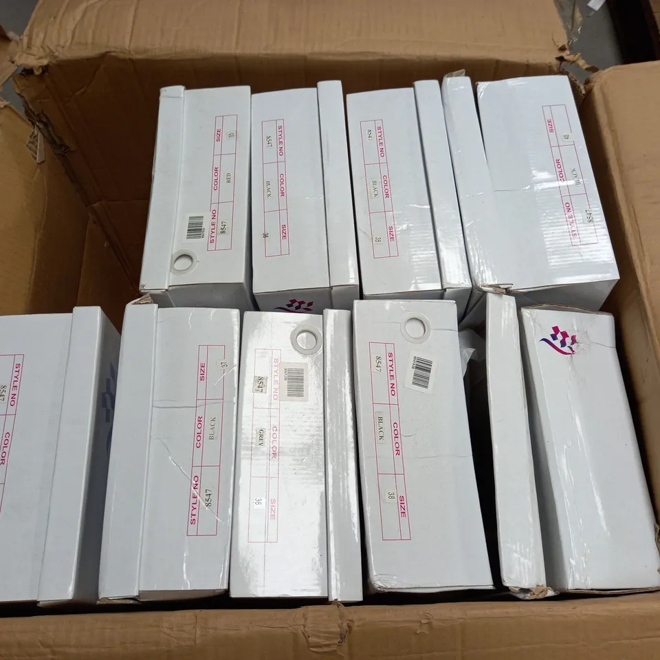 LOT OF 20 BOXED PAIRS OF LAVANDA HEELED SHOES IN VARIOUS COLOURS AND SIZES