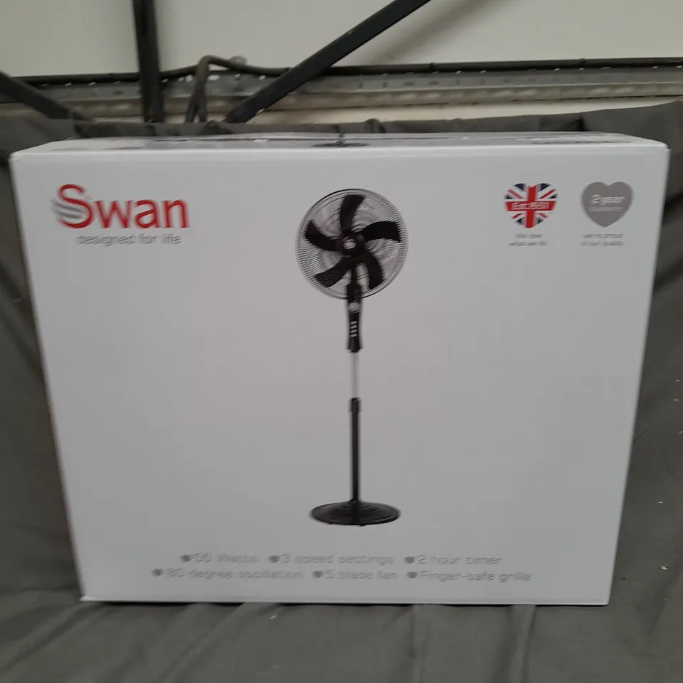 BOXED SWAN FREESTANDING STAND FAN RRP £39
