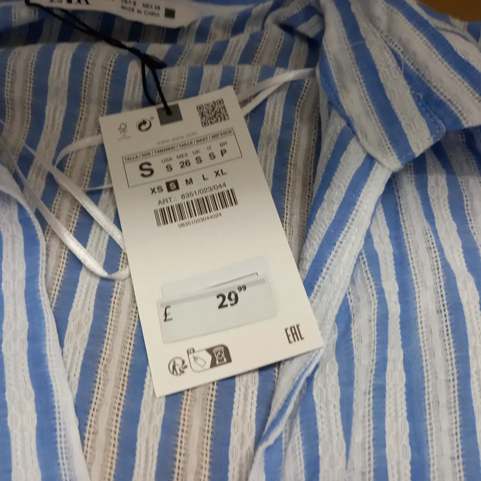 ZARA LONG SLEEVE STRIPED TOP - S
