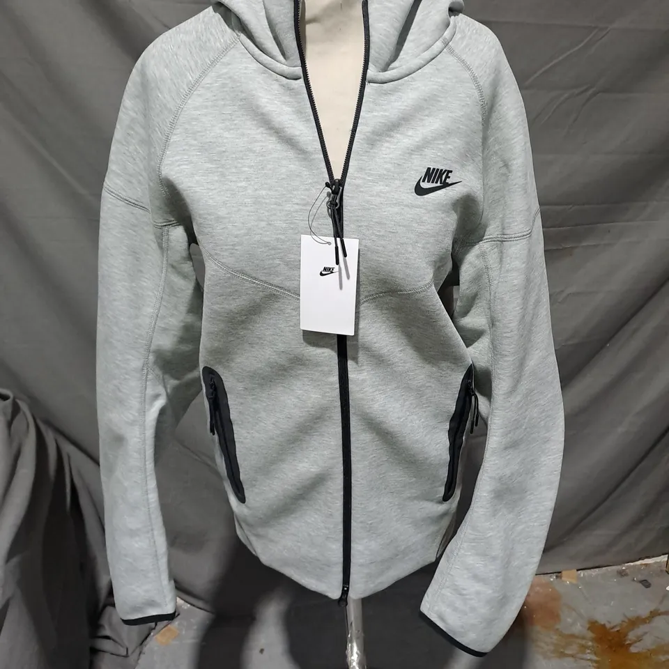 NIKE MENS TRACKSUIT HOODED TOP GREY SIZE SMALL