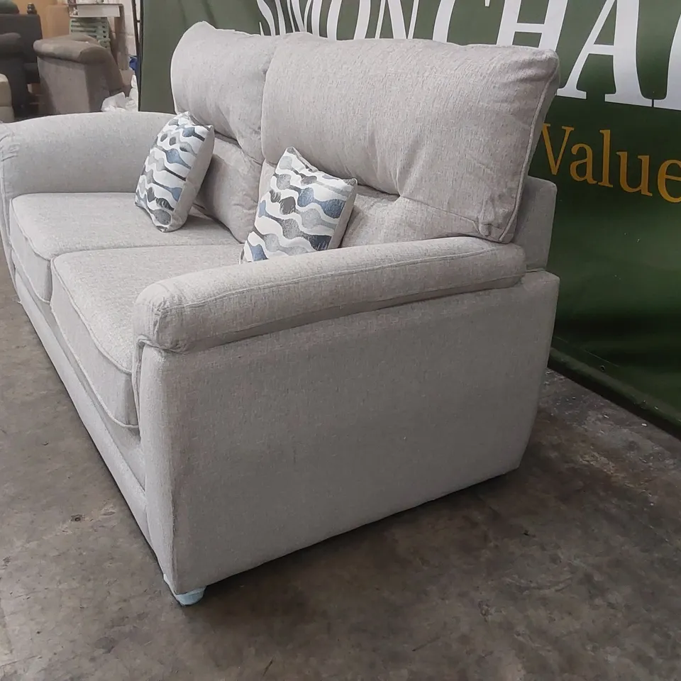 QUALITY DESIGNER PADSTOW FABRIC UPHOLSTERED 3 SEATER SOFA