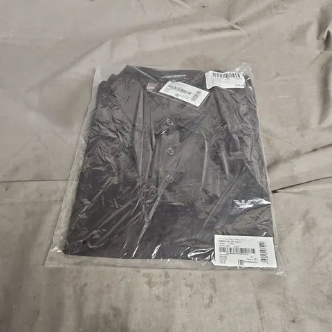EMPORIO ARMANI SHORT SLEEVE POLO TSHIRT IN BLACK SIZE XL