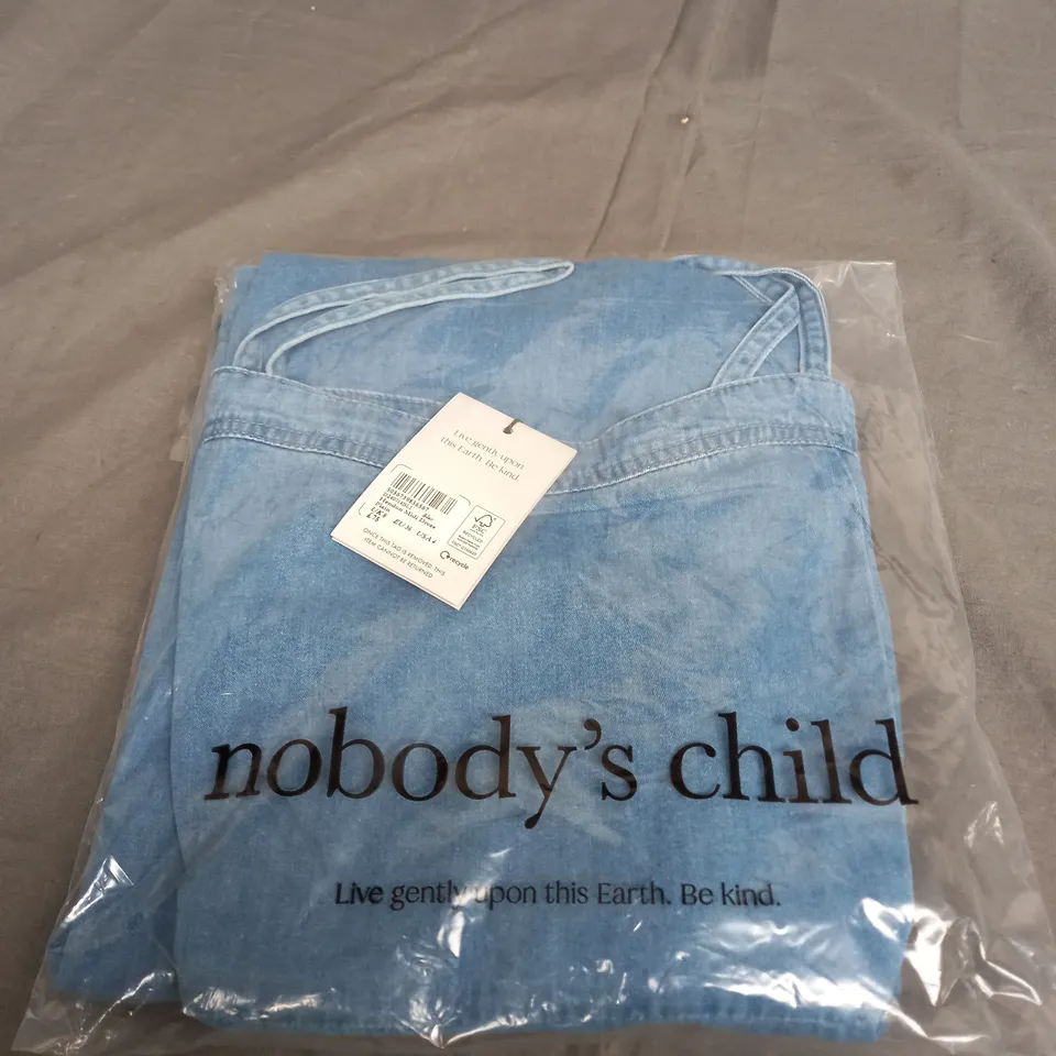 SEALED NOBODYS CHILD HENDON MIDI DRESS PLAIN IN BLUE - UK 8