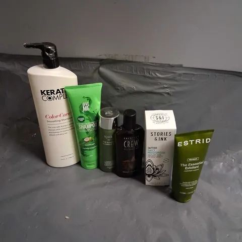 APPROXIMATELY 20 ASSORTED HEALTH AND BEAUTY PRODUCTS TO INCLUDE; OLAY, ESTRID, STORIES AND INK AND RHODES