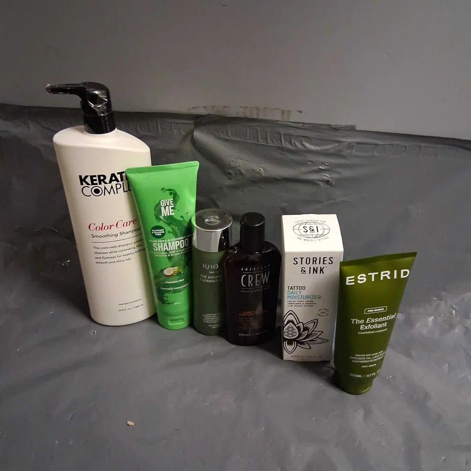 APPROXIMATELY 20 ASSORTED HEALTH AND BEAUTY PRODUCTS TO INCLUDE; OLAY, ESTRID, STORIES AND INK AND RHODES