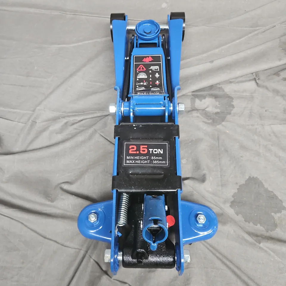 HYDRAULIC FLOOR JACK 2.5TON IN BLUE - COLLECTION ONLY