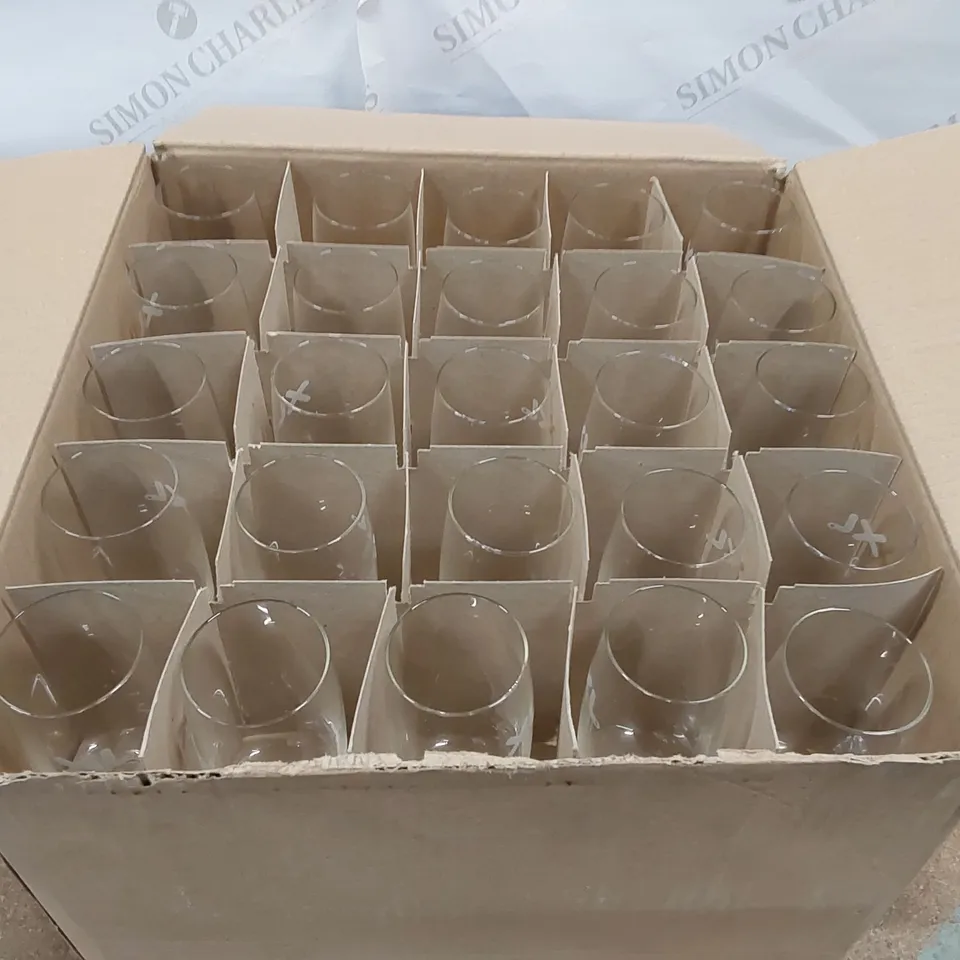 BOX OF APPROXIMATELY 45X VIRO WINE GLASSES - SIZE UNSPECIFIED (1 BOX)