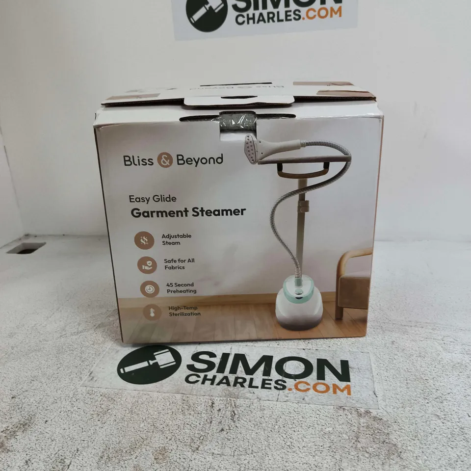 BLISS & BEYOND EASY GLIDE GARMENT STEAMER – BOXED