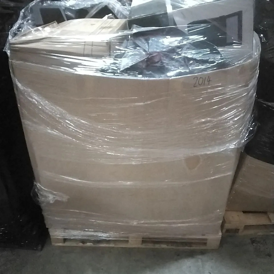 PALLET TO CONTAIN PALLET OF ASSORTED GOODS WHICH INCLUDE;WINE COOLER, CARPET CLEANER, TABLE LAMP, SIMILAR PRODUCTS ETC