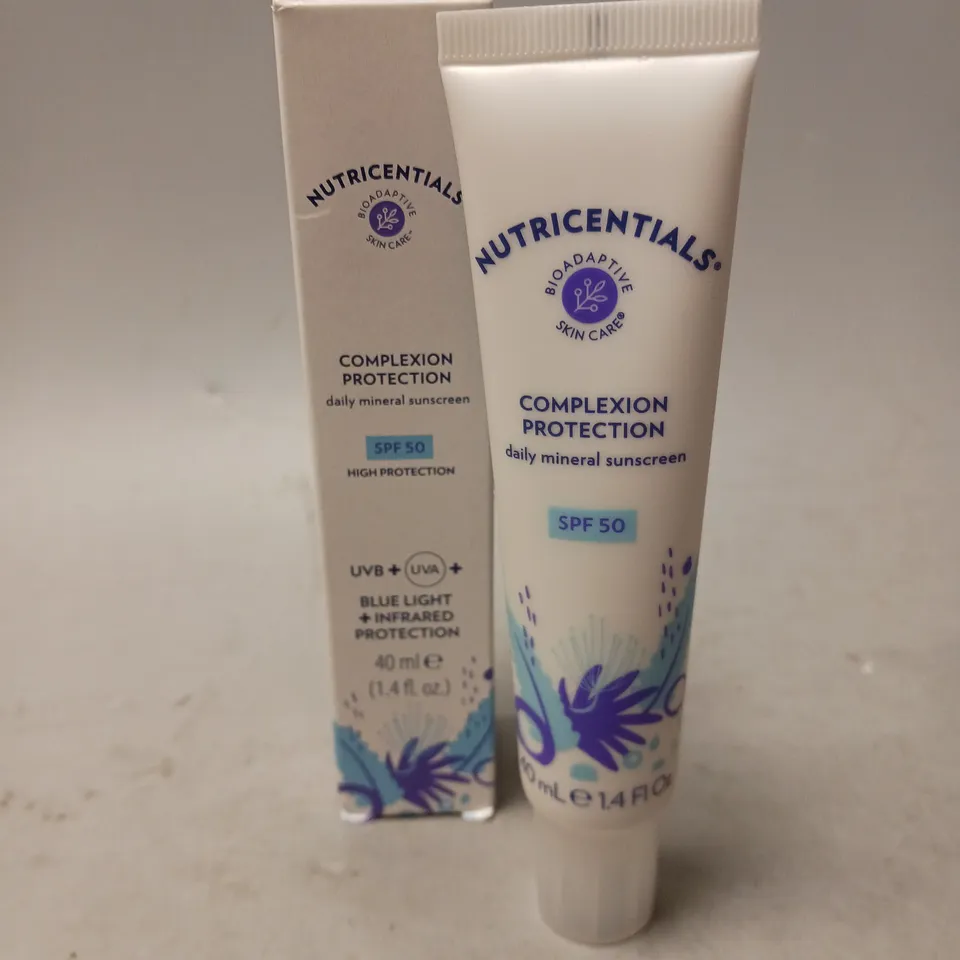 BOXED NUTRICENTIALS COMPLEXION PROTECTION DAILY MINERAL SUNSCREEN 40ML