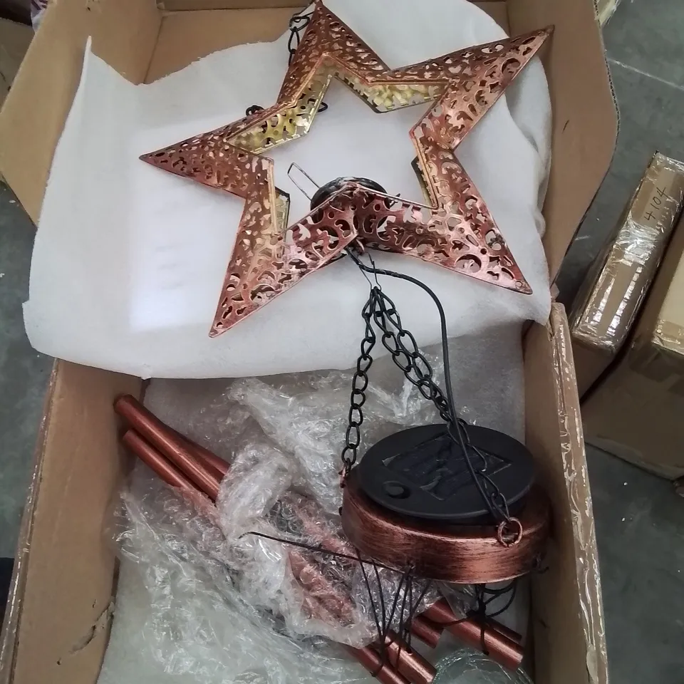 BOXED SOLAR LED WIND-CHIME - STAR