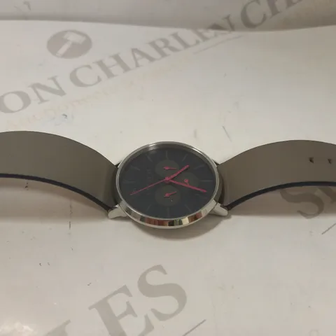 COACH MULTI DIAL GREY STRAP WATCH