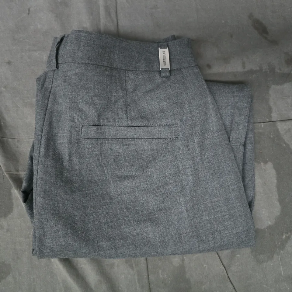 REPRESENT WOOL PANTS IN GREY SIZE LARGE