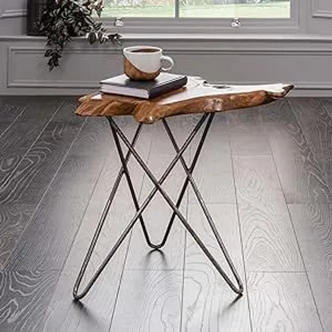 BOXED HOMESDIRECT365 RUSTIC TEAK ROOT COFFEE TABLE 