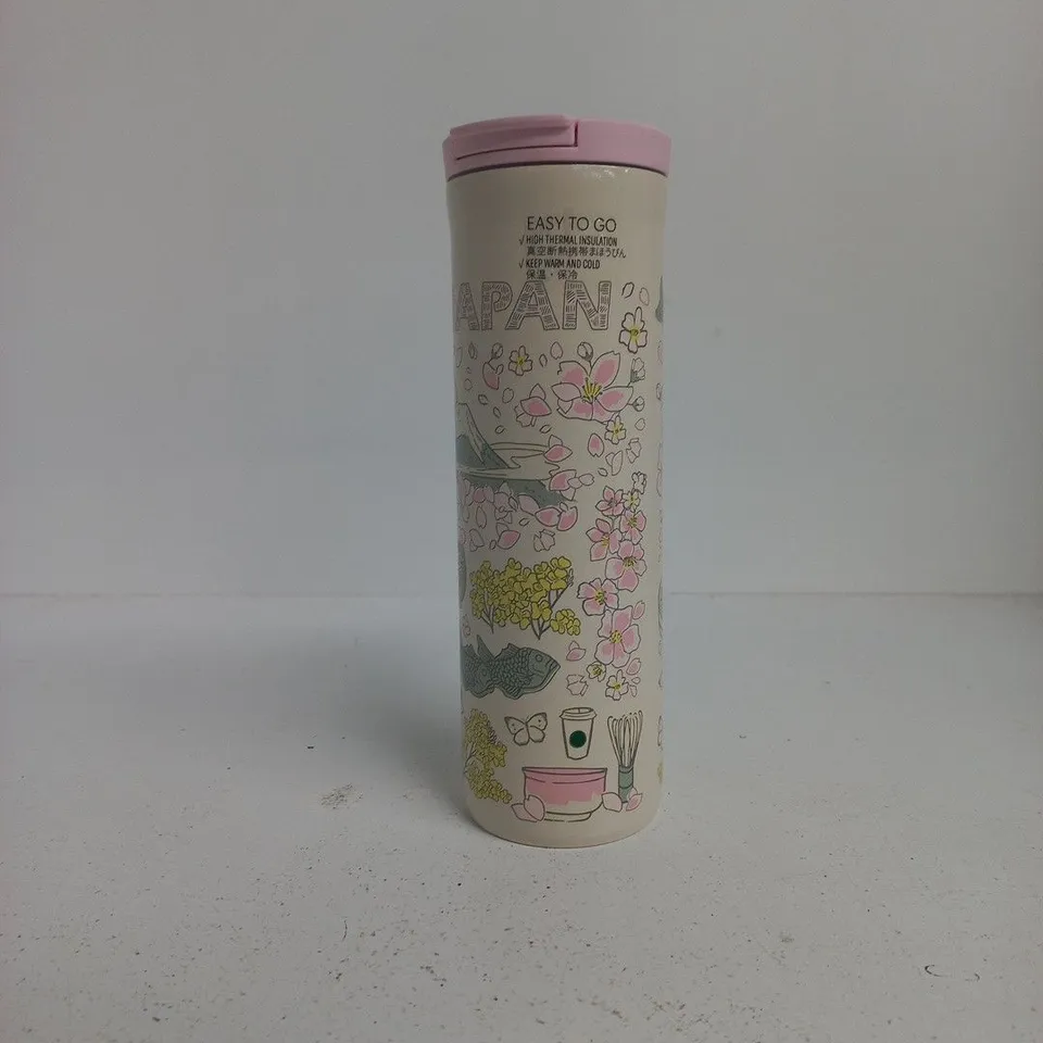 STARBUCKS BEEN THERE SERIES STAINLESS STEEL DRINK BOTTLE – JAPAN, 473ML, PINK LID