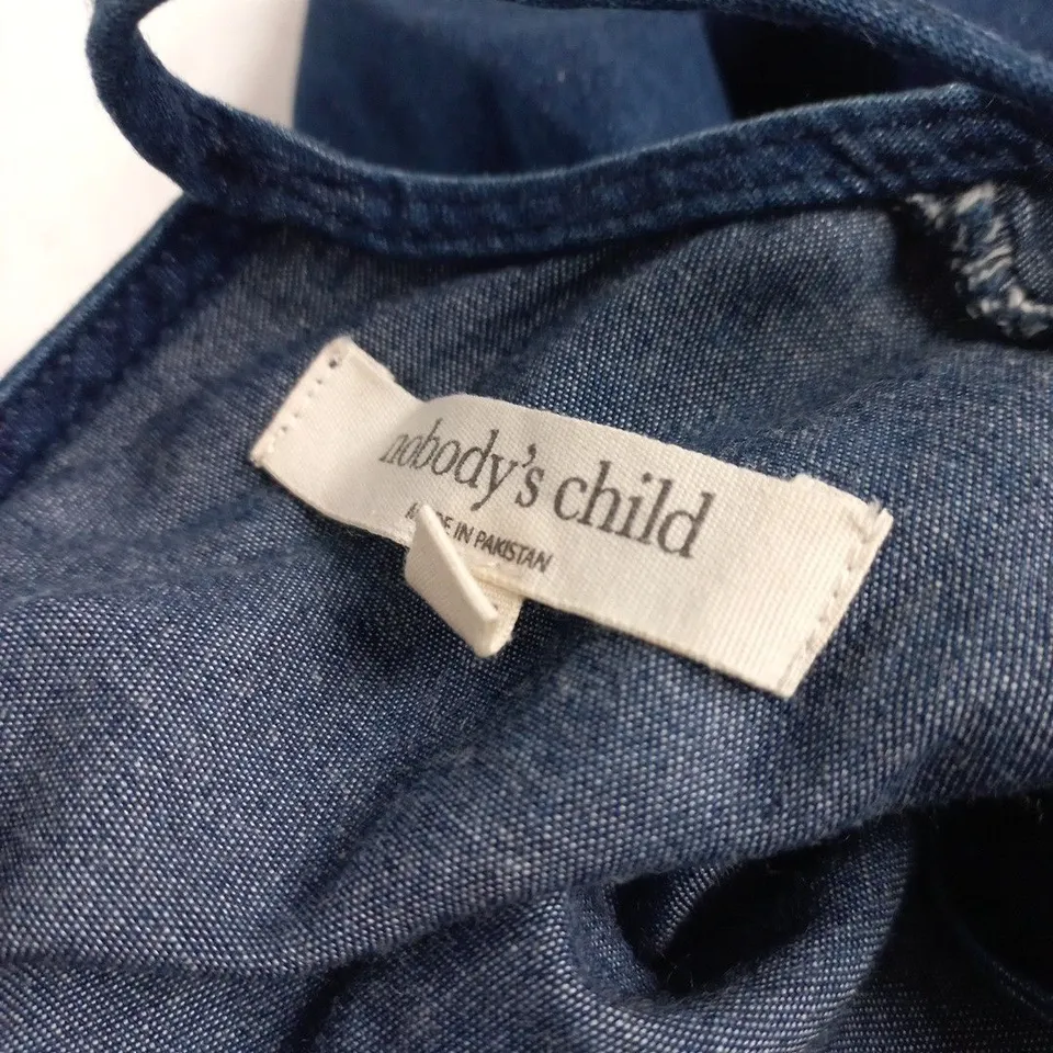 NOBODY'S CHILD BLUE DENIM DRESS – MADE IN PAKISTAN UK12