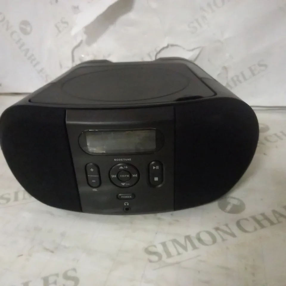 ASDATECH CD BOOMBOX IN BLACK