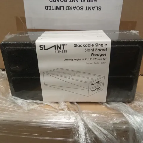 PALLET OF APPROXIMATELY 100 BRAND NEW SLANT FITNESS STACKABLE SINGLE SLANT BOARD WEDGES