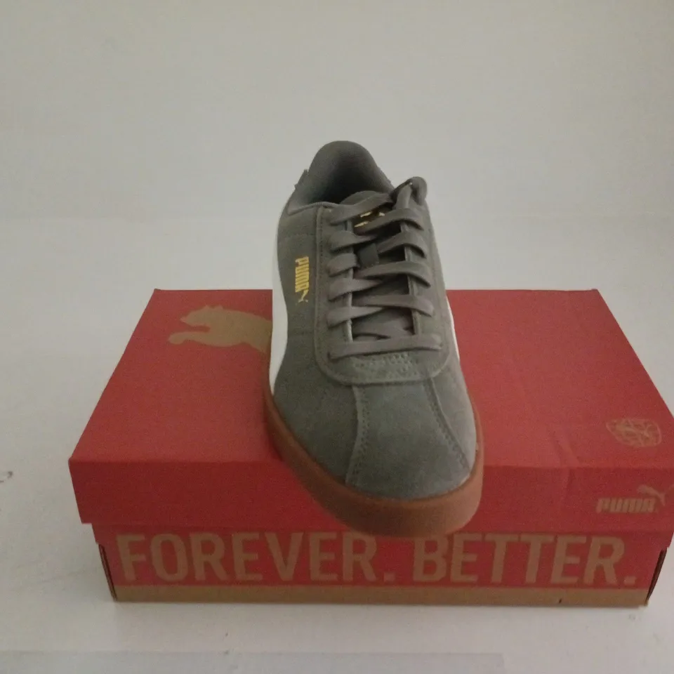 PUMA CLUB II CAST IRON PUMA WHITE UK 6 BOXED