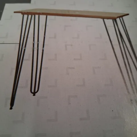 BOXED ZORRAS WALNUT AND VENEER CONSOLE TABLE