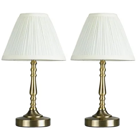 BOXED FARSON METAL TABLE LAMP (SET OF 2)