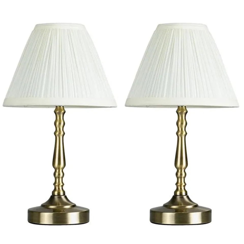 BOXED FARSON METAL TABLE LAMP (SET OF 2)