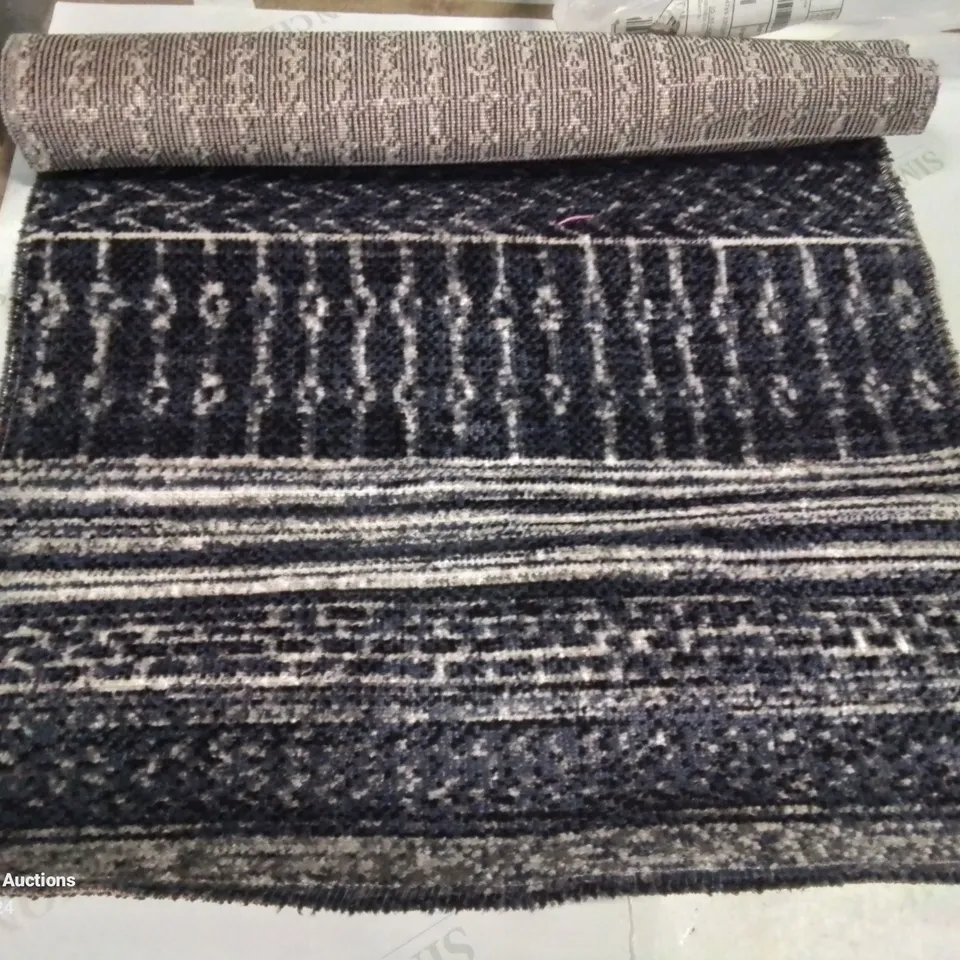 BRAND NEW PACO HOME 421 BLACK/BLUE ARGINO 60X100CM RUG 