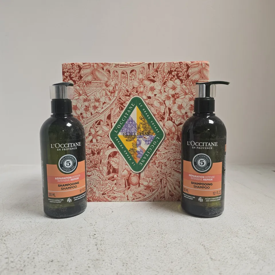 L'OCCITANE SHAMPOO DUO SET (2 X 300ML BOTTLES)