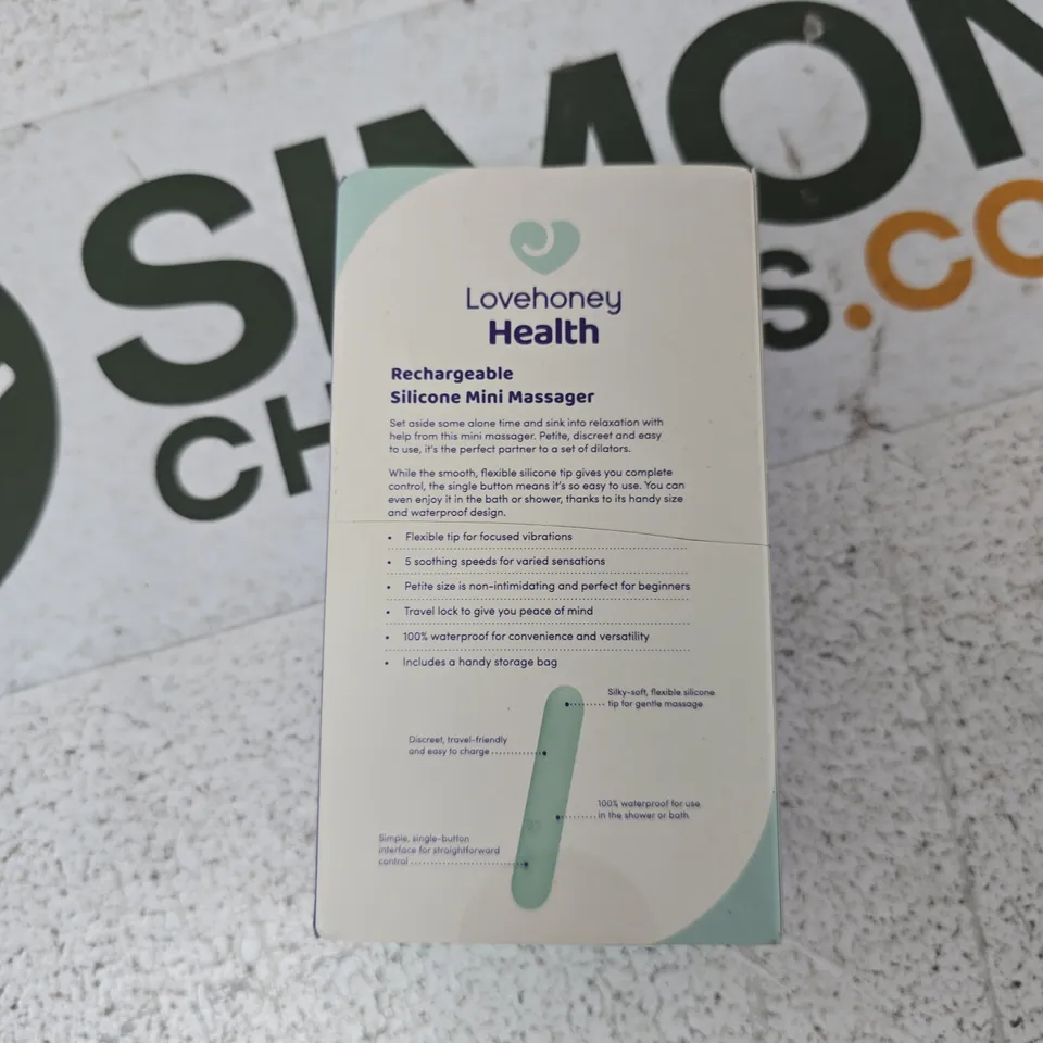 LOVEHONEY HEALTH RECHARGEABLE SILICONE MINI MASSAGER