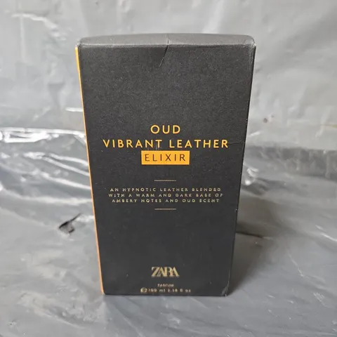 BOXED AND SEALED ZARA OUD VIBRANT LEATHER ELIXIR PERFUME MEN 100ML ...