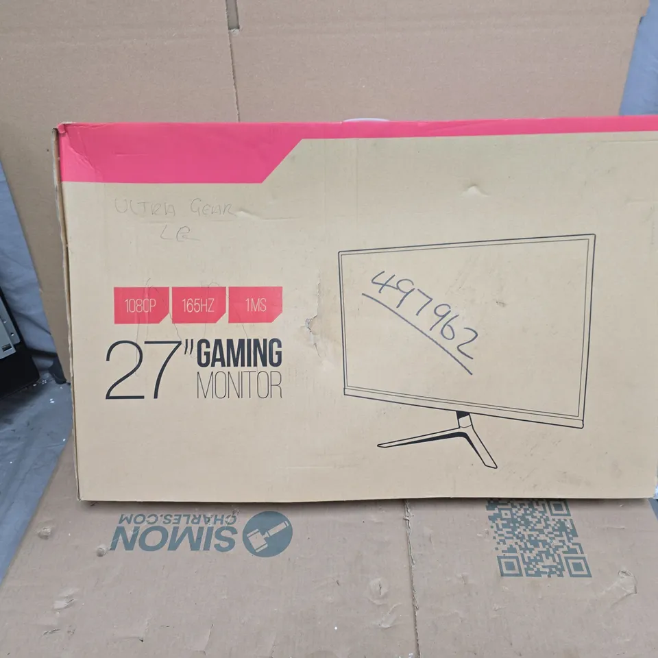 ULTRA GEAR 27-INCH GAMING MONITOR - BOXED 