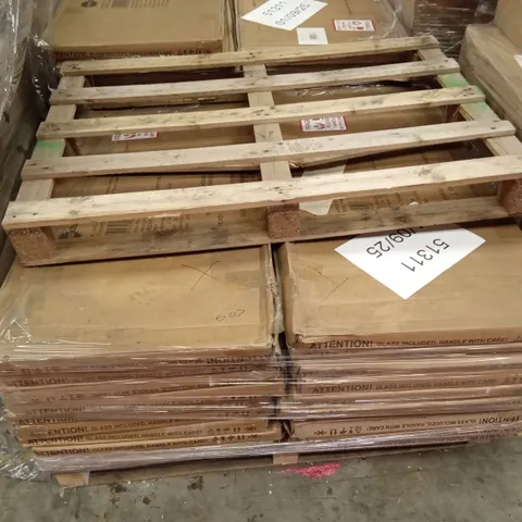 PALLET OF ASSORTED INCOMPLETE RATTAN OUTDOOR FURNITURE SETS, PARTS ONLY